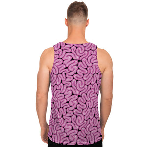 Halloween Brain Print Men's Tank Top