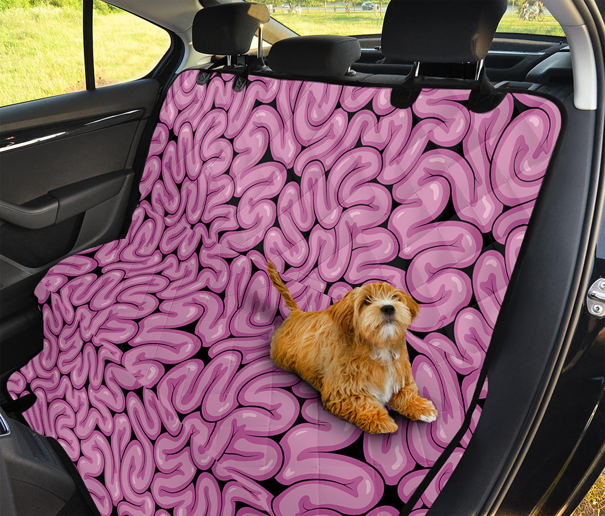 Halloween Brain Print Pet Car Back Seat Cover