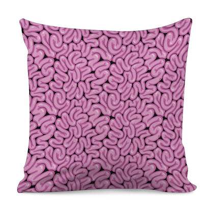 Halloween Brain Print Pillow Cover