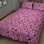 Halloween Brain Print Quilt Bed Set