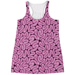 Halloween Brain Print Women's Racerback Tank Top