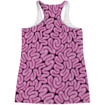 Halloween Brain Print Women's Racerback Tank Top