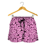 Halloween Brain Print Women's Shorts