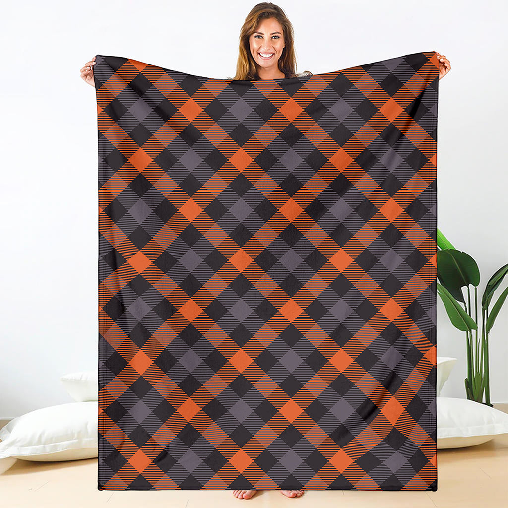 Halloween Buffalo Check Pattern Print Blanket