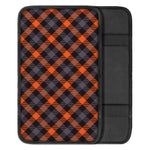 Halloween Buffalo Check Pattern Print Car Center Console Cover