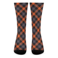Halloween Buffalo Check Pattern Print Crew Socks