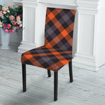 Halloween Buffalo Check Pattern Print Dining Chair Slipcover
