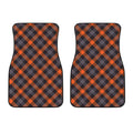 Halloween Buffalo Check Pattern Print Front Car Floor Mats
