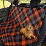 Halloween Buffalo Check Pattern Print Pet Car Back Seat Cover