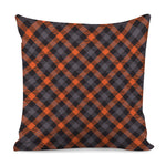 Halloween Buffalo Check Pattern Print Pillow Cover