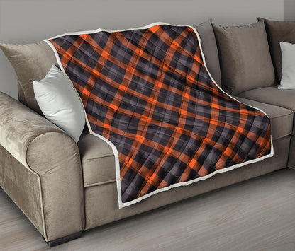 Halloween Buffalo Check Pattern Print Quilt