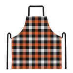 Halloween Buffalo Plaid Pattern Print Apron