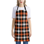 Halloween Buffalo Plaid Pattern Print Apron
