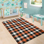 Halloween Buffalo Plaid Pattern Print Area Rug