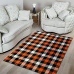 Halloween Buffalo Plaid Pattern Print Area Rug