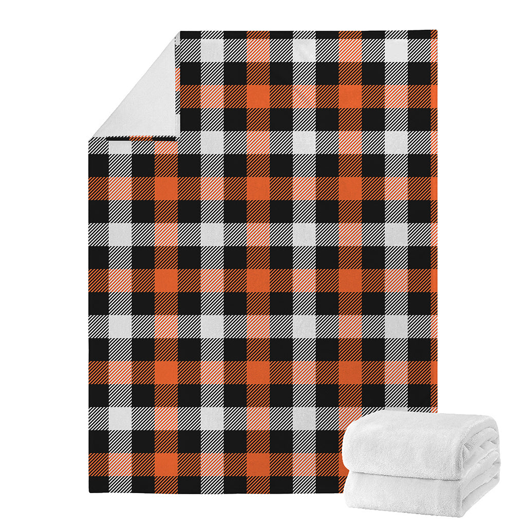Halloween Buffalo Plaid Pattern Print Blanket