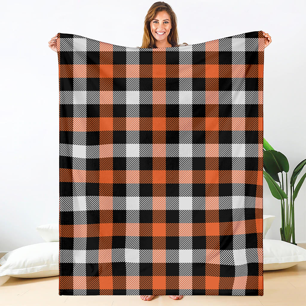 Halloween Buffalo Plaid Pattern Print Blanket