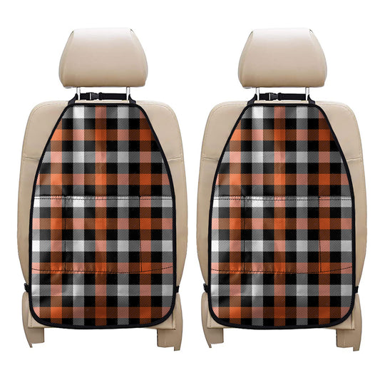 Halloween Buffalo Plaid Pattern Print Car Seat Organizers