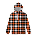 Halloween Buffalo Plaid Pattern Print Pullover Hoodie