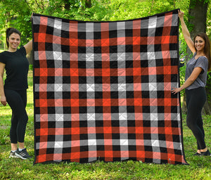 Halloween Buffalo Plaid Pattern Print Quilt