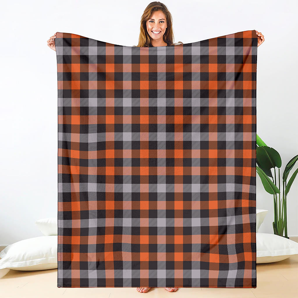 Halloween Buffalo Plaid Print Blanket