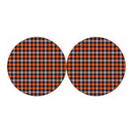 Halloween Buffalo Plaid Print Car Coasters