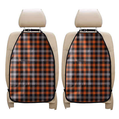 Halloween Buffalo Plaid Print Car Seat Organizers