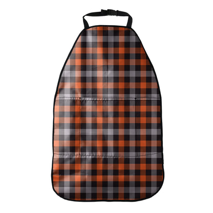 Halloween Buffalo Plaid Print Car Seat Organizers