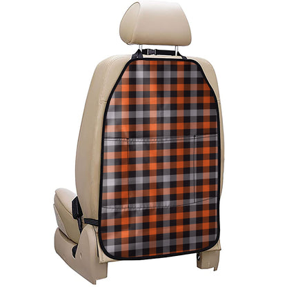 Halloween Buffalo Plaid Print Car Seat Organizers