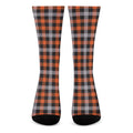 Halloween Buffalo Plaid Print Crew Socks