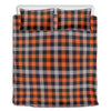 Halloween Buffalo Plaid Print Duvet Cover Bedding Set