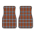 Halloween Buffalo Plaid Print Front Car Floor Mats