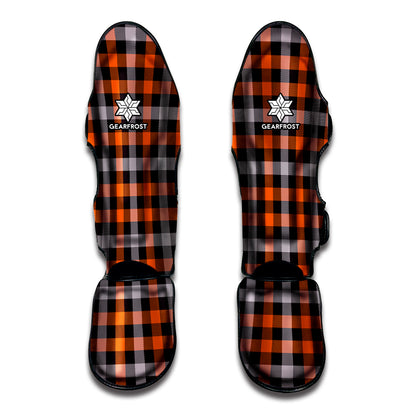 Halloween Buffalo Plaid Print Muay Thai Shin Guard