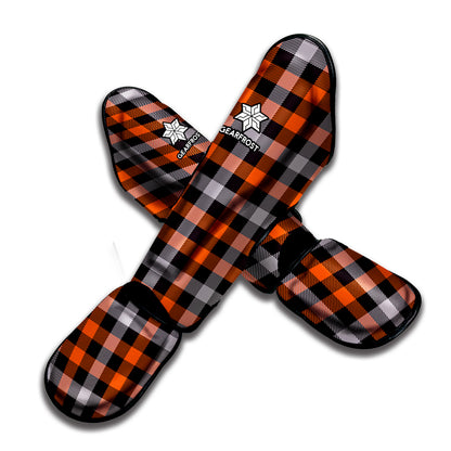 Halloween Buffalo Plaid Print Muay Thai Shin Guard