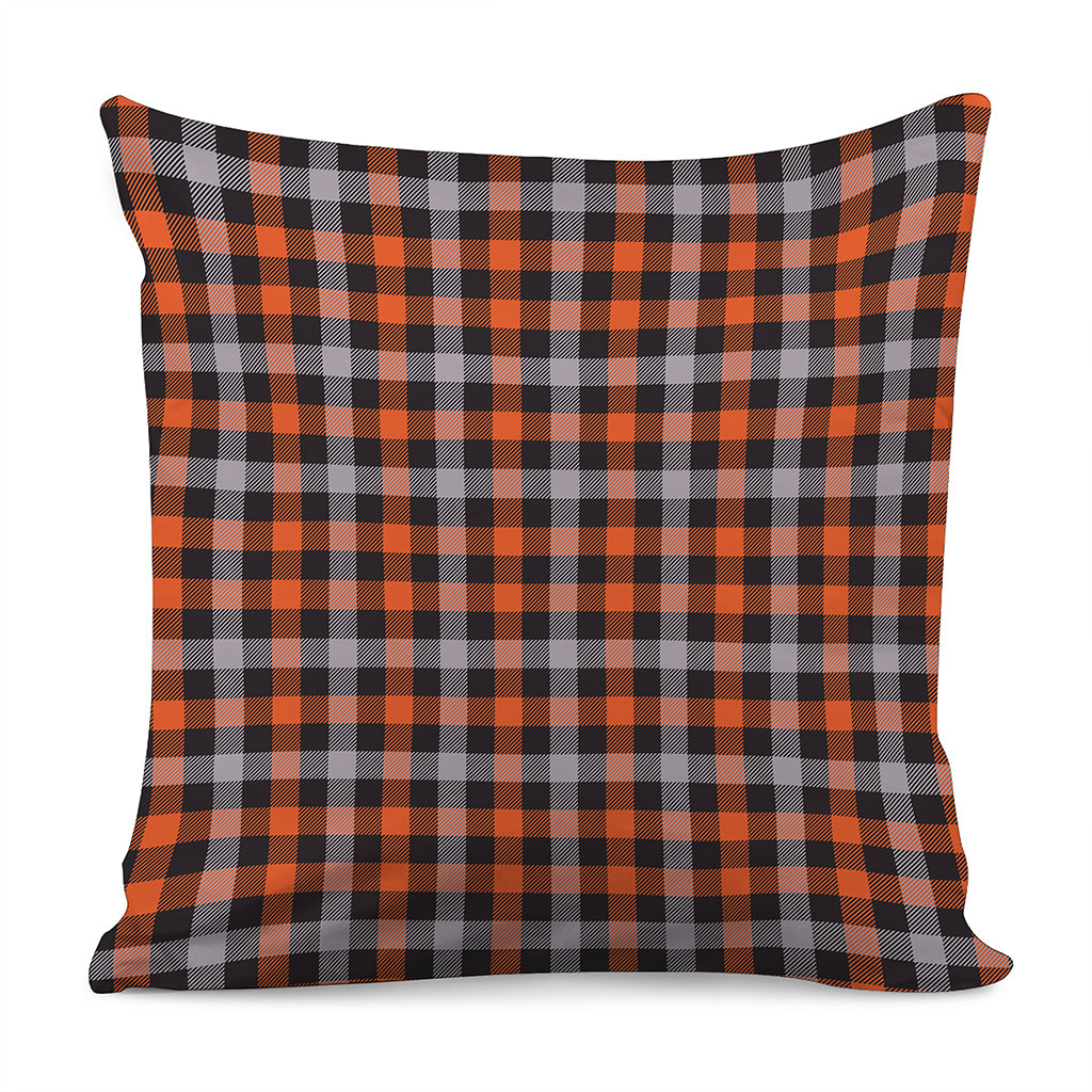 Halloween Buffalo Plaid Print Pillow Cover