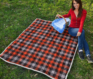 Halloween Buffalo Plaid Print Quilt