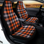 Halloween Buffalo Plaid Print Universal Fit Car Seat Covers