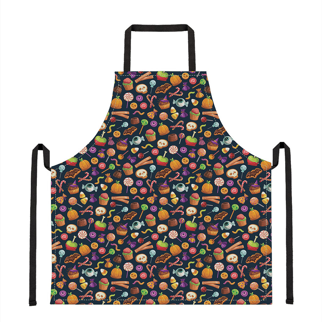 Halloween Candy Pattern Print Apron