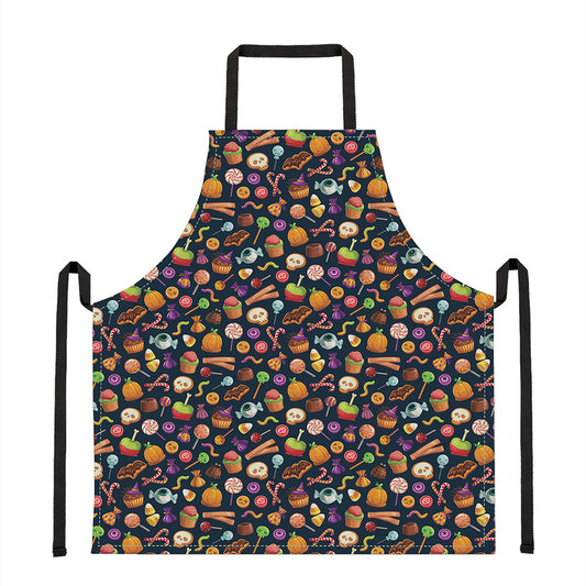Halloween Candy Pattern Print Apron