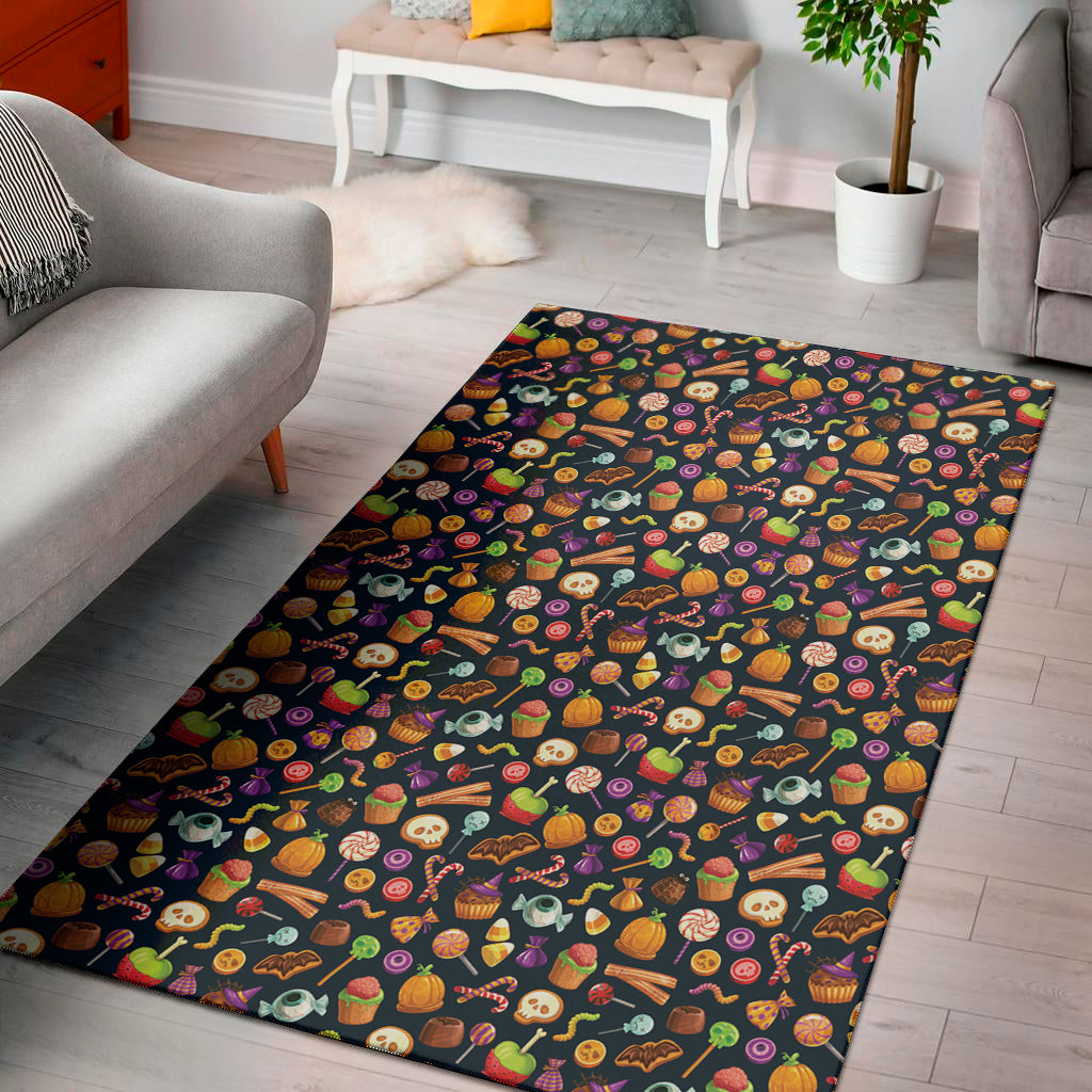 Halloween Candy Pattern Print Area Rug
