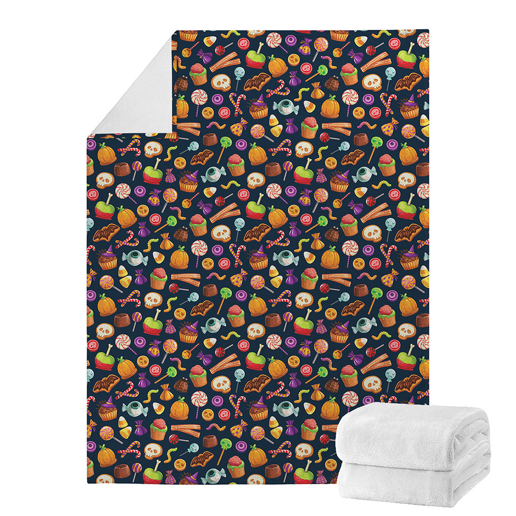 Halloween Candy Pattern Print Blanket