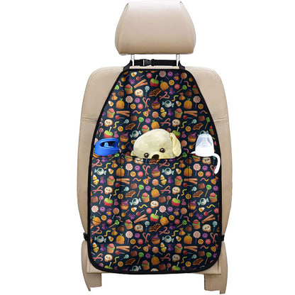 Halloween Candy Pattern Print Car Seat Organizers