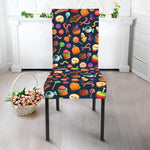 Halloween Candy Pattern Print Dining Chair Slipcover