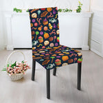 Halloween Candy Pattern Print Dining Chair Slipcover