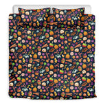 Halloween Candy Pattern Print Duvet Cover Bedding Set