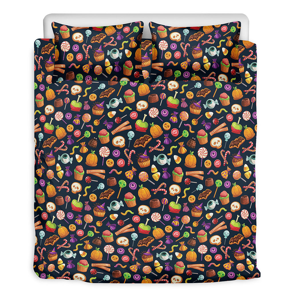 Halloween Candy Pattern Print Duvet Cover Bedding Set