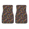 Halloween Candy Pattern Print Front Car Floor Mats