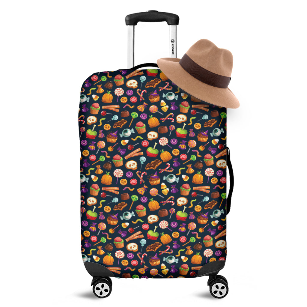 Halloween Candy Pattern Print Luggage Cover