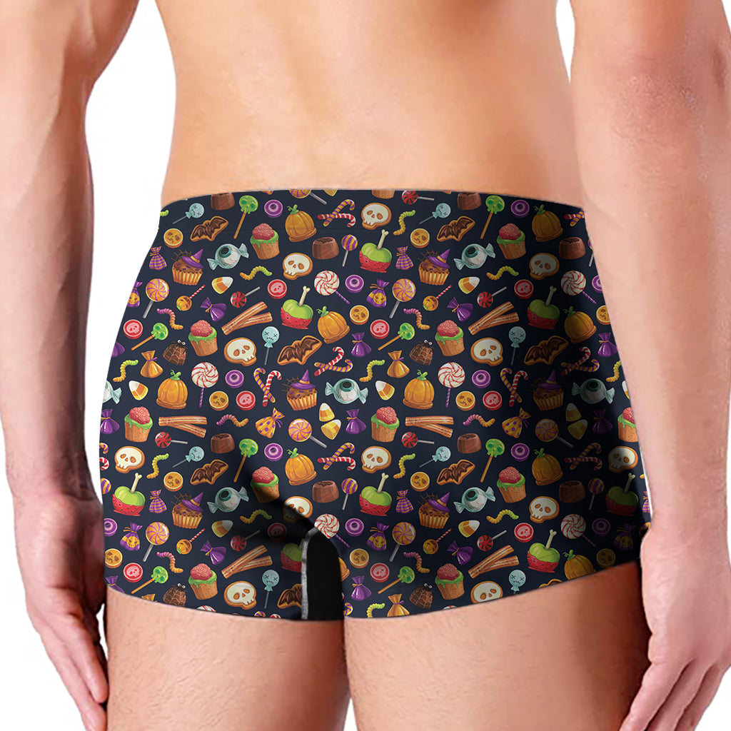 Halloween Candy Pattern Print Men's Boxer Briefs