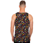 Halloween Candy Pattern Print Men's Tank Top